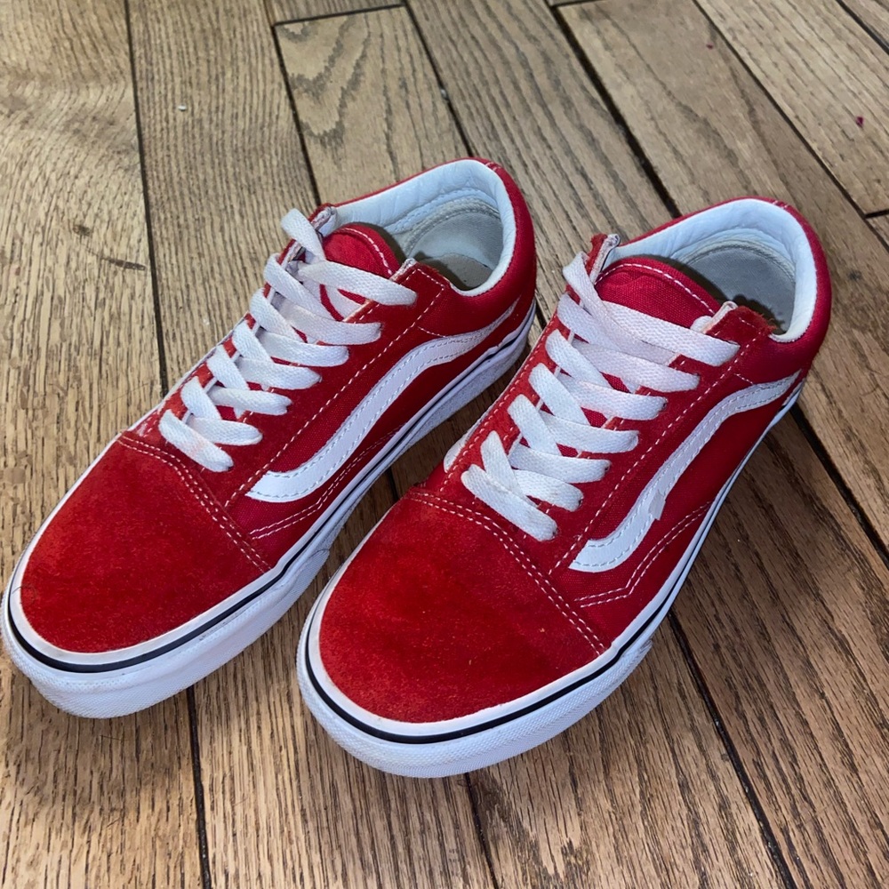 RED OLD SKOOL VANS